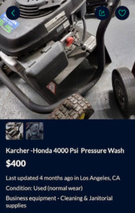 pressure washing offer up